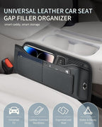 Car Seat Gap Filler Organizer, Premium Leather Car Gap Filler for Car, Car Seat Organizer and Storages Between Seat Car Gap Filler Universal Fit for Car SUV Truck
