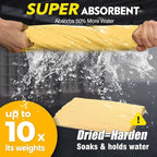 Premium Shammy Cloth for Car Drying 2pk (26”x17”)-Super Absorbent Chamois Towel for Car-Reusable Shammy Towel for Car, Bathroom,Pets, Dust Remove, No Spots/Streak/Scratch