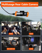 N5 4 Channel WiFi 360° All Sides Dash Cam, STARVIS 2, IR Night Vision, 2.7K+1080P*3 Front Rear Inside Dashcam, Voice Control, GPS, 24 Hours Buffered Parking Mode Dash Camera, 512GB Max (N5)