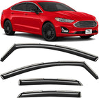 Voron Glass in-Channel Extra Durable Rain Guards for Ford Fusion 2013-2020, Window Deflectors, Vent Window Visors, 4 Pieces - 220180