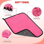 27PCS Car Detailing Kit Auto Cleaning Tools Wash Set with Storage Carry Bag Home Use for Interior Exterior Deep Clean Polish Car Care Windshield Dashboard Seat Air Vents Wheels Tires, Red