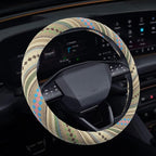Boho Steering Wheel Cover, Steering Wheel Cover Women, 15 inch Hippie Style Protector Covers, Universal Ethnic Flax Cloth Car Accessories Universal for SUV Van Truck (Hippie-G)