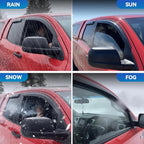 Window Visors Rain Guards for Chevy Tahoe/GMC Yukon 2000-2006, Out-Channel Window Vent Wind Deflectors Visors Shades for 2002-2006 Cadillac Escalade