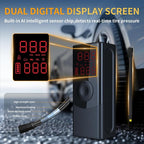 Tire Inflator Portable Air Compressor, Brighter LED Light & Auto-Shut Off, Dual Power 9000mAh Faster Tire Inflator, 150PSI Cordless Air Pump,for Car Tires, Motorcycle, Bicycle, Ball
