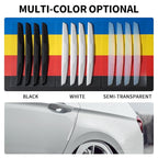 6 Inch 4Pcs 3D Carbon Fiber Texture Car Door Edge Protector Trim Strip Anti-Scratch and Anti-Collision Side Door Protectors Vehicle Exterior Accessories Sticker Semi-Transparent