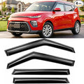 2020-2025 Tape-on Rain Guards for Kia Soul Side Window Deflector Visors EX GT-Line Turbo LX S X-Line Durable Tinted Vent Shade 2021 2022 2023 2024
