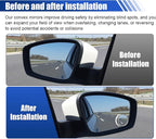 2PCS Blind Spot Mirrors, 2" Round HD Glass Convex Car Rear View Mirror, 360° Adjustable Wide Angle Side Mirror with Self Adhesive Back, Universal for Cars, SUVs, Trucks (Silver)