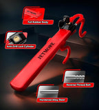 Car Steering Wheel Lock Anti-Theft Device, Wheel Locks for Cars, Dual Hooks, Car Lock Steering Wheel, Car Anti-Theft Device, Saw-Resistant Alloy Steel, for Cars, SUVs & Trucks