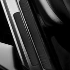4 PCS Car Door Sill Protector, Anti-Scratch Automotive Threshold Protective Strip, Waterproof Door Edge Guards Step Shield Cover for Sedans Trucks SUVs, Car Accessories (Black)