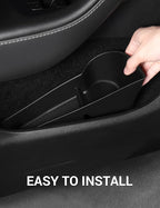 2024-2020 Tesla Model Y Door Side Storage Box with Emergency Button Cutout, Door Organizer Pocket Liners, Waterproof TPE Front & Rear Side Tray Protector Liner Set of 4