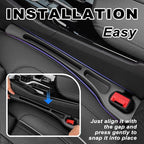 2PCS Car Seat Gap Fillers with Dual Storage Slots,2026 New Car Gap Seat Filler to Stop Items Falling,Universal in Between Cars Seats Catcher as Cars Interior Accessories