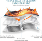 Windshield Sun Shade Beach Palm Tree Sunrise Car Front Window Sunshade Cover for Truck SUV Blocks UV Rays Automotive Visor Interior Protector 55 x 30 inch
