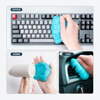 2Pcs Cleaning Gel for Car, 7oz Car Detailing Tools, Cleaning Putty Gel, Car Interior Cleaner Universal Dust Cleaner for Keyboard, Laptop, Air Vents (Coconut & Bluebell)