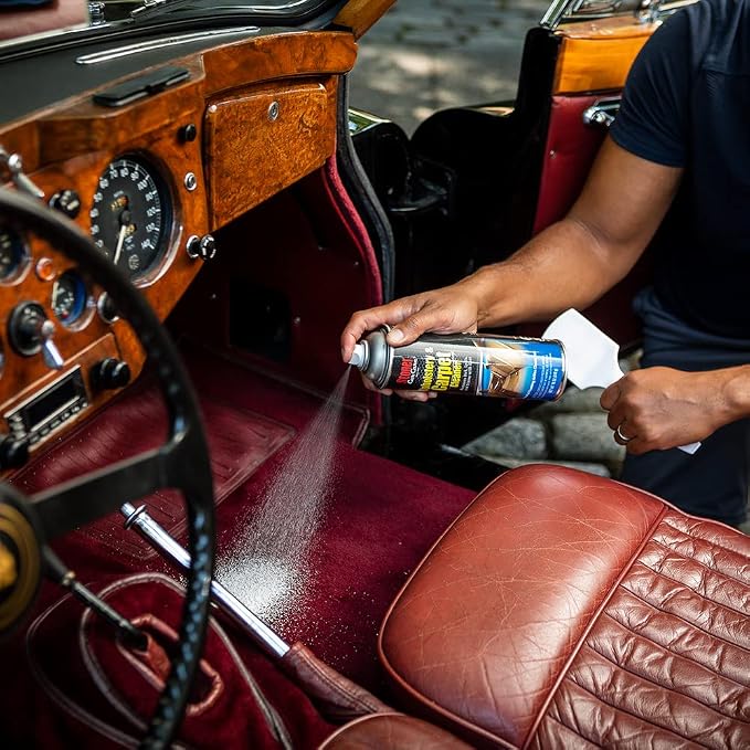 99056 Interior Detailing 8-Piece Kit Includes Carpet and Upholstery Cleaner, Leather Cleaner, Trim Shine, Trim Clean, Premium Glass Cleaner, Power Clean, and Two Microfibers
