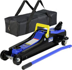 2 Ton Low Profile Floor Jack, Professional Trolley Hydraulic Jack, Heavy Duty Steel Racing Floor Jack with Single Piston Quick Lift Pump, 2Ton (4,000 lb) Capacity, Lift Range 3.3"-15.2"