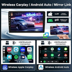 8 Core 4+64G Radio for Mitsubishi Lancer 2007-2012 Android 15 CarPlay Stereo Upgrade 10.1" Touch Screen Android Auto Bluetooth GPS 59UI Backup Camera