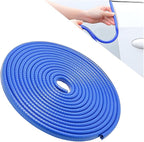 U Shape Rubber Seal Car Edge Trim, Automotive Door Protector, No Glue Required, Universal for Most Cars (Blue/10FT)