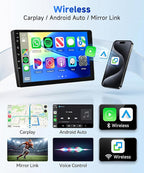 8Core 4G+64G Radio for Honda CRV 2007-2011, Qual-comm Snapdragon Chip, Wireless Carplay Android auto, 9 inch IPS Touchscreen Radio for CRV, Bluetooth GPS 5GWIFI Backup Camera FM RDS SWC