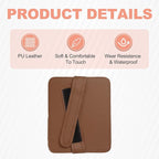 Car Sun Visor Organizer 6.02" x 4.76" Leather Multi-Pocket Visor Card Sleeve Pocket Car Truck SUV Interior Storage Pouch for Driving License Credit Cards Bills Sunglasses, Brown