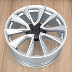 New 19x8.5" 19 Inch Premium Aluminum Alloy Wheel Rim Compatible with Model 3 2017-2023 | OEM Design, Alloy Replacement Wheel, Super Duty Car Rims Replacement - OE Stock Specs, Shiny Silver