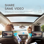 7 Inch Double Din Car Stereo with Wireless Carplay Android Auto Car Audio Receivers, Car Radio with Mirror Link, Bluetooth, SWC, FM, EQ, USB/Type C Charge 7 Color Light