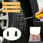 100PCS Tire Repair Rubber Nails Kit with Screwdriver & Storage Box - 2 Sizes Individually Packaged Self-Service Tire Repair Tools for Cars, Trucks, Motorcycles, Bikes, ATVs - No Tire Removal