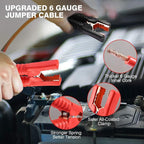 Car Roadside Emergency Kit with Jumper Cables, Auto Vehicle Safety Road Side Assistance Kits, Winter Car Kit for Women and Men, with Portable Air Compressor, Tow Rope, Multitool Plier