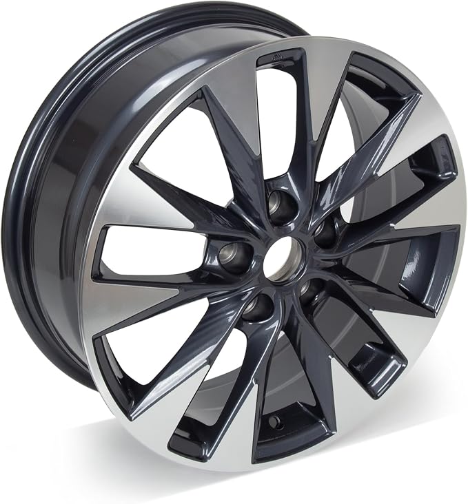 New 17x6.5" 17 Inch Premium Aluminum Alloy Wheel Rim Compatible with Nissan Sentra 2016 2017 2018 2019 | OEM Design, Alloy Replacement Wheel, Super Duty Car Rims Replacement - OE Stock Specs