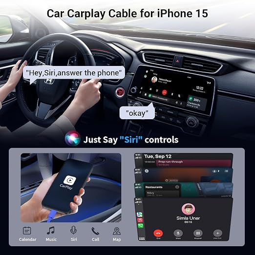 Car CarPlay Cable for iPhone 17, 16, 15 USB C Charger Cord, 2-Pack 3FT USB A to USB C Charging Cable for Apple iPhone 17/17 Pro/Air/16e/16/15 Pro Max/Plus Cord, for iPad Pro/Air,Blue