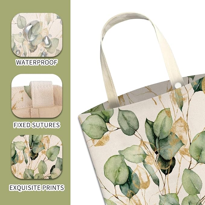 Car Trash Can, Cute Car Trash Bag, Hanging Car Organizer and Storage Bag, Trash Bin for Car Accessories, Vehicle, Travelling, Camping Watercolor Golden Leaf