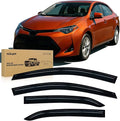Window Rain Guards for Toyota Corolla 2014 2015 2016 2017 2018 2019, Out-Channel Window Visors Vent Wind Deflectors-4PCS