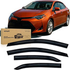 Window Rain Guards for Toyota Corolla 2014 2015 2016 2017 2018 2019, Out-Channel Window Visors Vent Wind Deflectors-4PCS