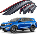 Goodyear Shatterproof Window Deflectors for Kia Sorento 2016-2020, Tape-on Rain Guards, Window Visors, Vent Deflector Visor, Car Accessories,6 pcs. - GY008666