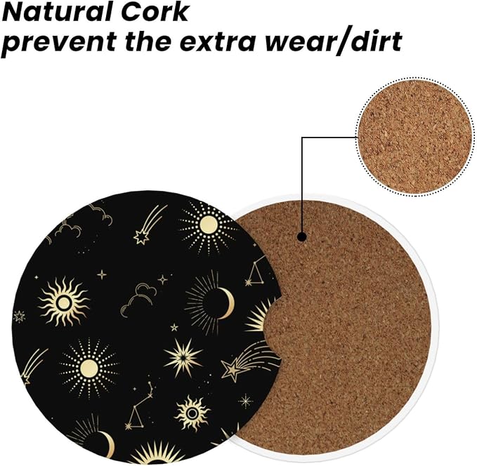 Moon and Star Steering Wheel Cover Car Accessories
