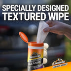 Heavy Duty Cleaning Wipes, Disposable Car Wipes (75 Count) | Textured cleaning wipes for interior & exterior cleaning on plastic, metal, vinyl, tools, and lawn equipment