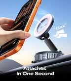 2026 Upgraded Car Phone Holder for Magsafe Car Mount [85 LBS Strongest Suction] Vacuum Magnetic Phone Holders for Your Car 360° Adjustable Car Phone Mount for iPhone 17 Pro Max 16 15 14 Pink