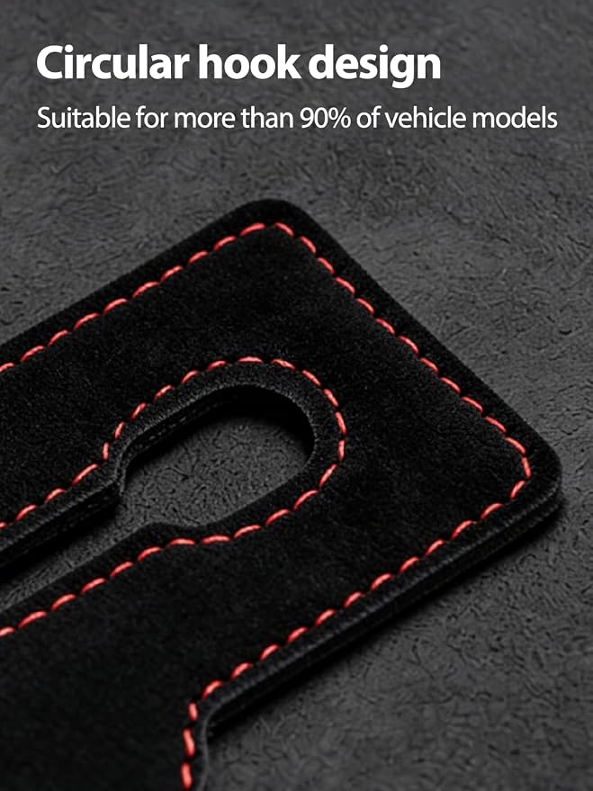 4Pcs Purse Hook Holder for Car Seat, Headrest Hooks for Car Hanging Accessories, Bag Hooks Hanger for Car (Black)