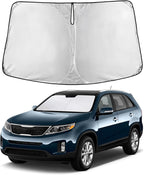Windshield Sunshade Compatible for Kia Sorento 2011-2013 2014 2015, Sun Visor for Front Windshield & Window Sun Shade Cover, UV Heat Blocker & Protector, Car Accessories