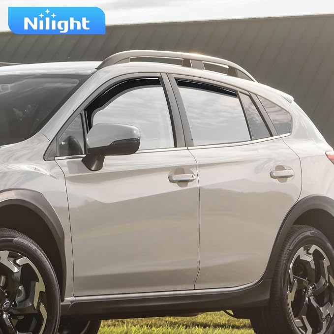 Vent Window Visors for Crosstrek 2018-2023 Impreza Hatchback 2017 2018 2019 2020 2021 2022 2023, in-Channel Rain Guards, Original Window Deflectors-4PCS