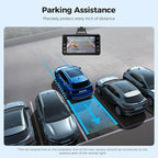 M01 Dual Dash Cam Front and Rear with Free 64GB Card, 3" Screen Dual Dashboard Camera for Car, Built-in ADAS G-Sensor, 24H Parking Mode Car Camera (M01 Pro)
