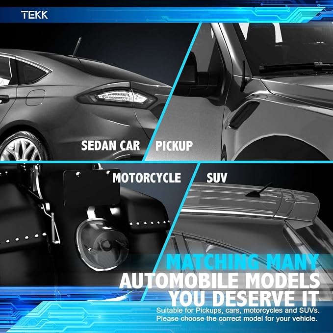 Tekk Short Antenna Compatible with 1994-2009 Ford Mustang/Designed for Optimized FM/AM Reception / 4.8 Inches