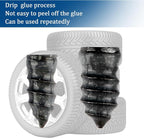60PCS Tire Plug Kit with Screwdriver,Rubber Flat Tire Repair Kit for Fast Repair of Tire Punctures,Durable Car Tire Repair Kit Self-Service Repair Nails for Car Motorcycle Truck (60PCS)