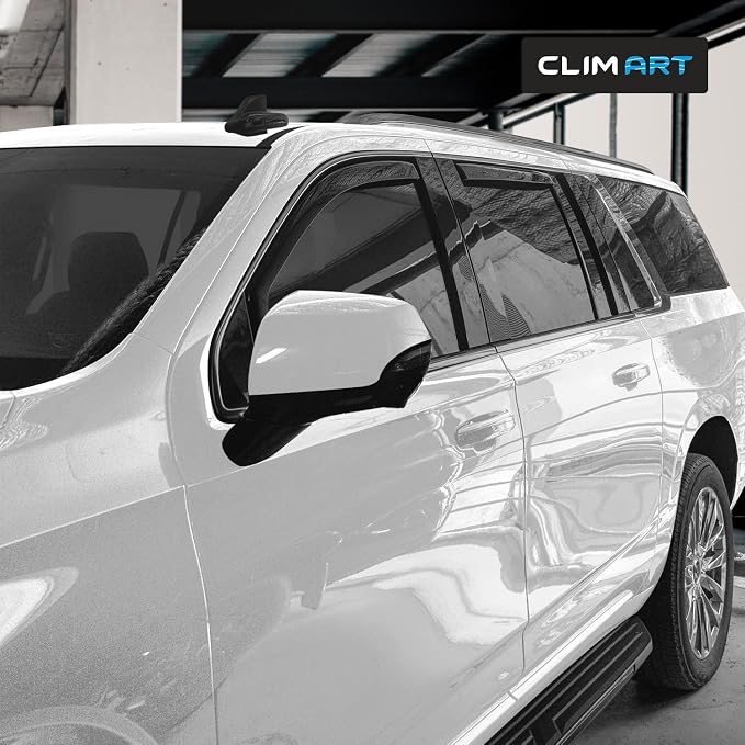 in-Channel Incredibly Durable Rain Guards for Cadillac Escalade ESV 2021-2026, Original Window Deflectors, Vent Window Visors, Vent Deflector, 4 pcs. - 621318