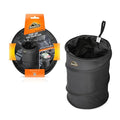 Car Trash Can, 3.3 Gallon Pop-Up Garbage Bin, Waterproof, Loop for Hanging, Velcro Base, Washable, Metal Frame, Portable Collapsible Design for Easy Storage, 12” Inch High x 9” Inch Wide