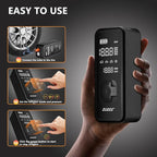 ZUZEE Tire Inflator Portable Air Compressor - 4X Faster Inflation, 150PSI Air Pump for Car Tires with Digital Pressure Gauge/LED Light, Portable Tire Inflator for Car, Moto, Bike, Ball, etc(Black)