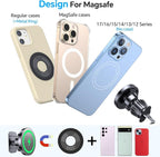 for Magsafe Car Mount Charger【100% Stable】15W Magsafe Car Charger Magnetic Phone Holders for Your Car Accessories for Women Men car Phone Holder Wireless Car Charger for iPhone (Carbon Fiber)