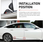 2 PCS Car Door Corner Protector Edge Guards, PVC Carbon Fiber Style Anti-scratch Guard, Waterproof Self-adhesive Protective Decoration, Universal for Most Vehicles (Black & 01)