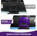 for Bronco Front Reading Light Panel Trim Cover Compatible with 2021-2025 Ford Bronco Interior Accessories 2-Door 4-Door, Purple (with AUX Switches)