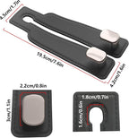 Purse Hook for Car -Universal Premium materials silicone and Aluminum-Magnesium Alloy Double Car Seat Back Storage Hook for Purses, Handbags, Bags (2 Pack) Black