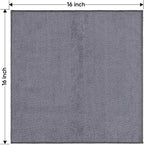 Microfiber Cleaning Cloths 12 Pack, Premium 16 x 16 inch Microfiber Towel for Cars, Ultra Absorbent Car Washing Cloth, Lint Free Streak Free Wash Cloths for Car, Kitchen, and Window, Grey